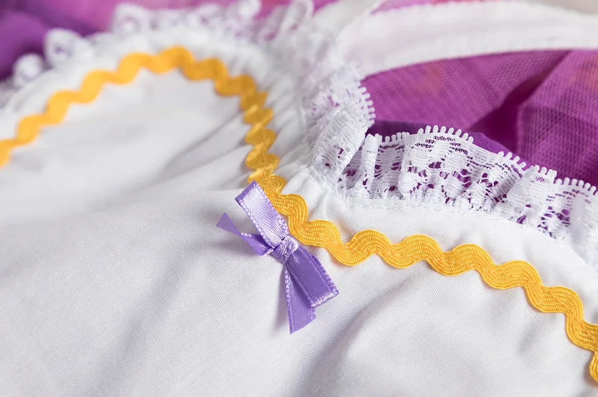 2025 مستوحاة من رقاقة فستان تنكري رقاقة زي السيدة بوتس الجمال والوحش مستوحاة فستان رقاقة طفل زي الهالوين