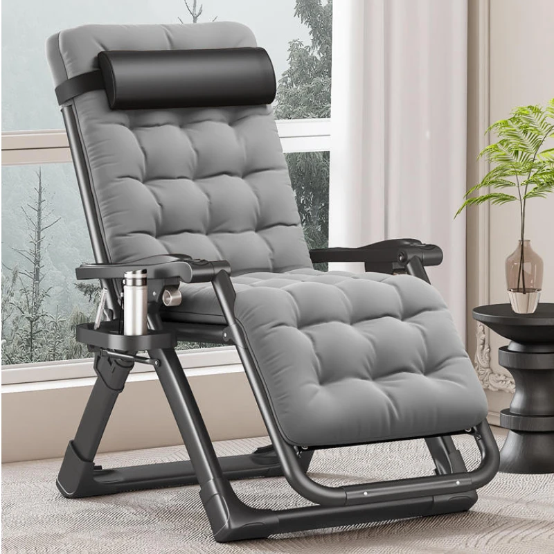 Portable folding Recliner chair Living room Relaxing Armchair Balcony Single chair bed Nordic lazy lounge chair home Furniture