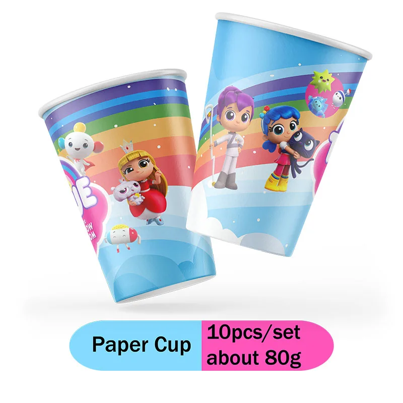 True and the Rainbow Kingdom Cartoon animation theme baby shower decorations disposable party decoration stickers balloon