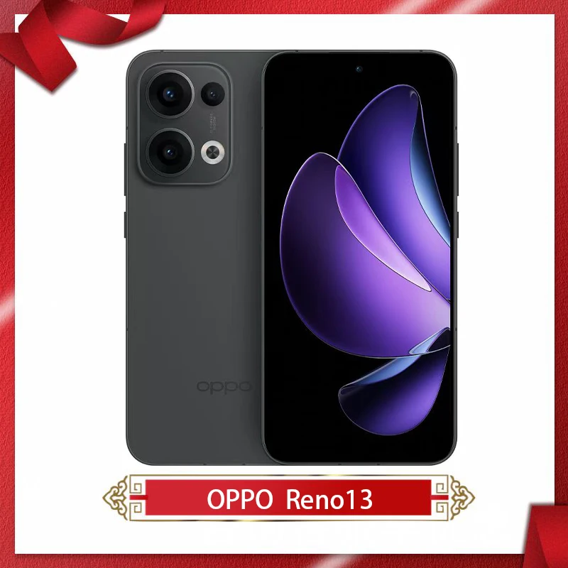 New OPPO Reno 13 5G Cell Phone 6.59inch 120Hz AMOLED 5600mAh 80W SuperVOOC 50MP Rear Camera NFC IP69 OTA Reno13