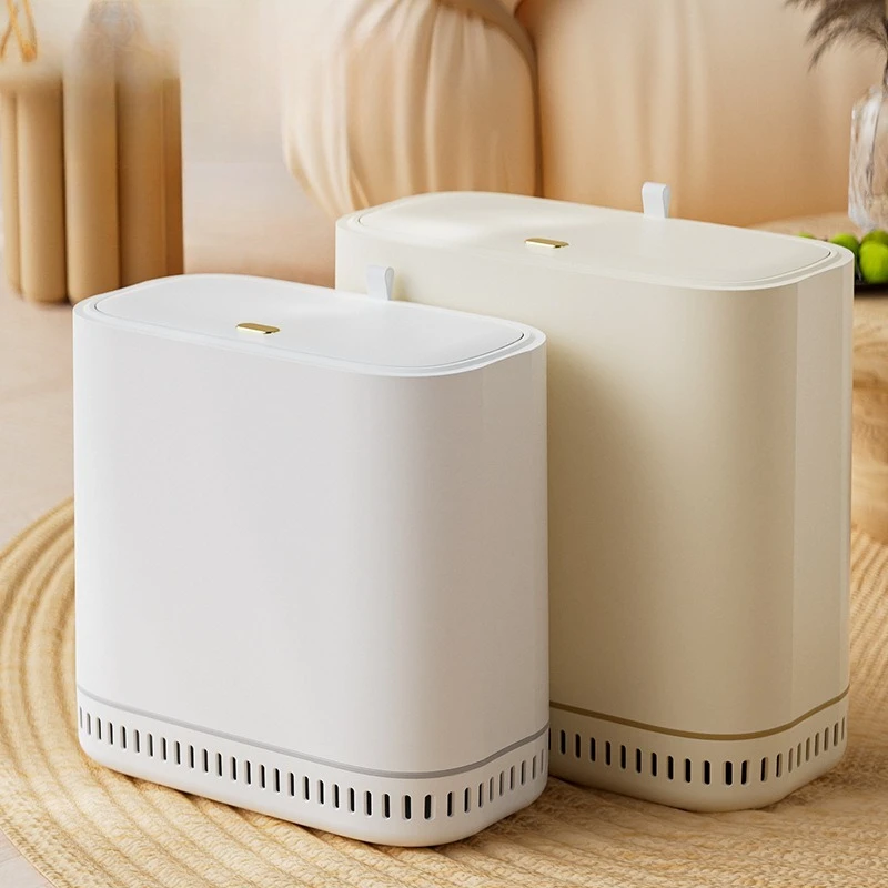 

Automatic Adsorption Gap Trash Can with Lid Large Capacity Press Type for Home Kitchen Bathroom Living Room