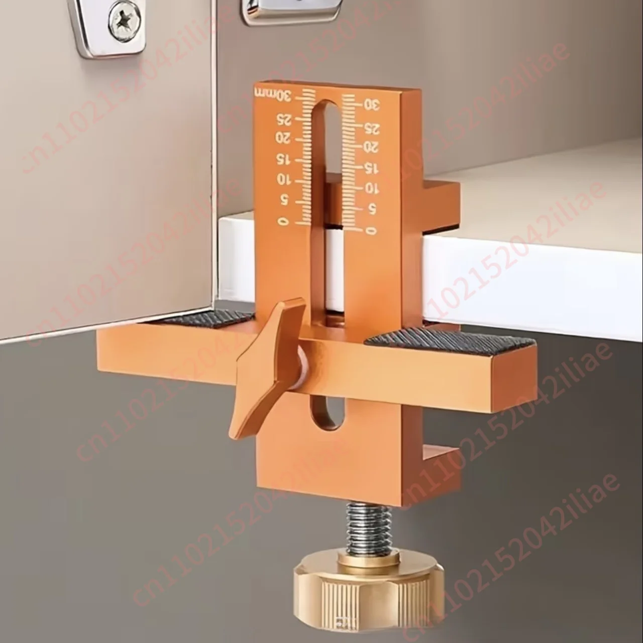 Cabinet door installation aid punching leveler woodworking furniture cabinet door positioning tool