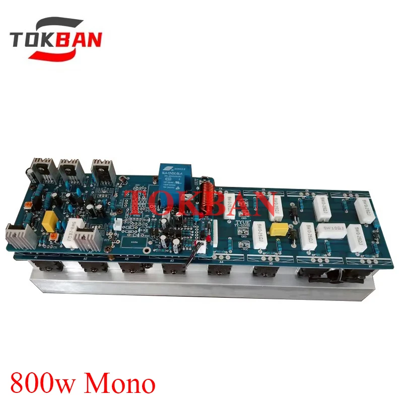 Tokban 800w Mono Power Amplifier Board High Power Toshiba Transistor C5200 A1943 with Circuit Protection HIFI Amplifier Audio