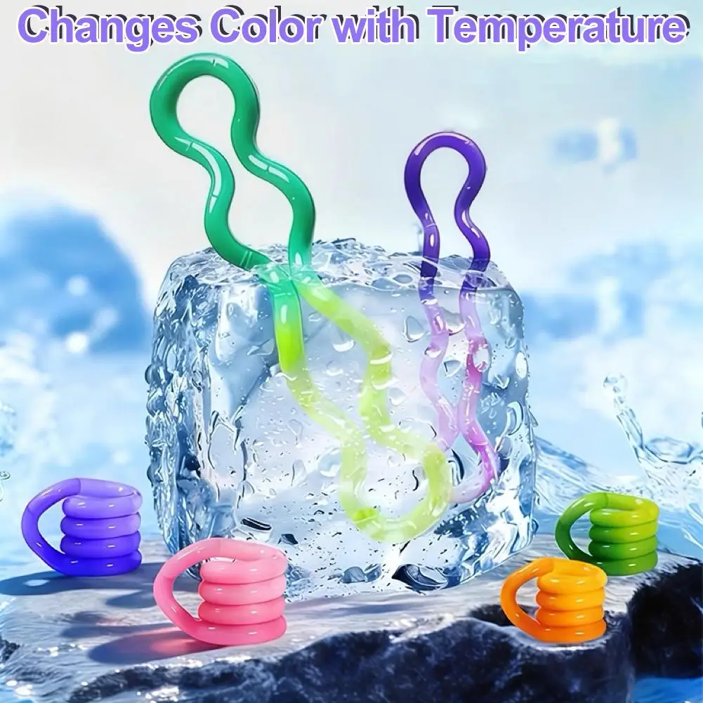 Deformable Rope Fidget Toy, Sensory Stress Relief Anxiety Toy for Adults Kids, Twist and Wrap Focus Training Desk Toy ﻿