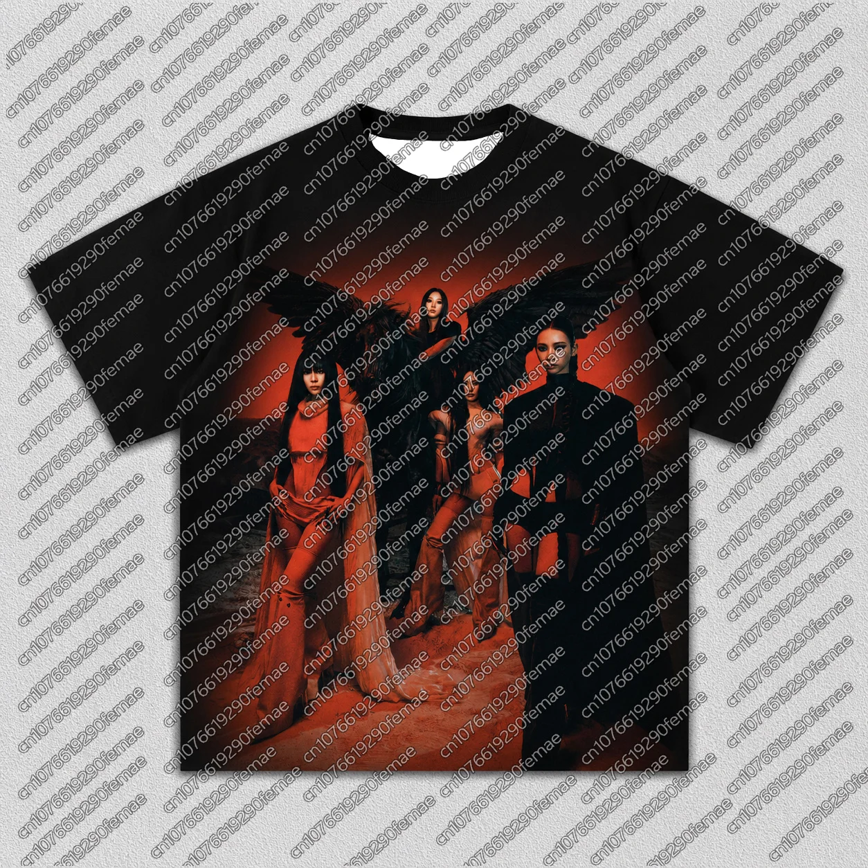 Kaos AESPA Wanita Lengan Pende - Streetwear Brand Graphic Designer ulasan dan harga