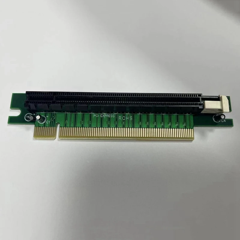 PCI-E 16x Riser-Karte 90 Grad PCI-E PCI-Express 16x bis 16x Steckplatz rechtwinkliger Extender Protector Riser Adapter karte