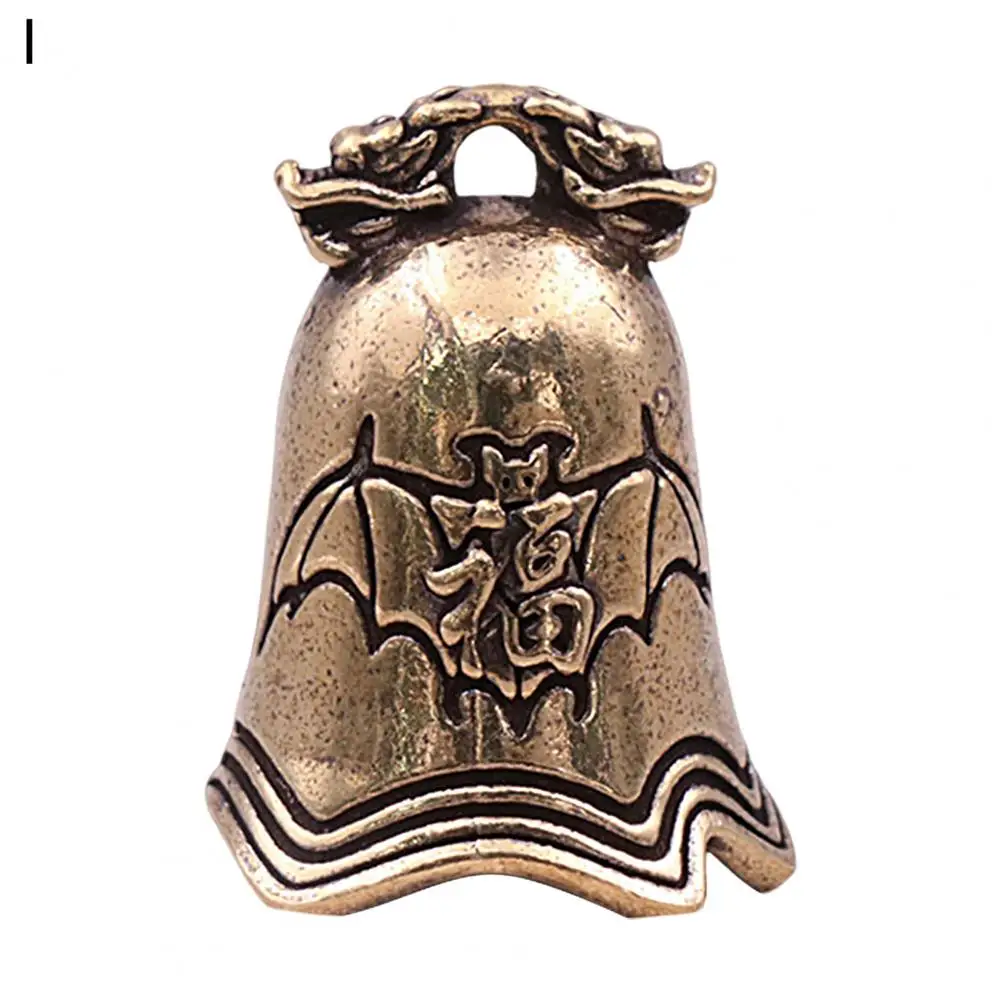 Bell Ornament Sturdy Old Bronze Bell Chic Ornaments Gadgets  Durable Antique Brass Pendant