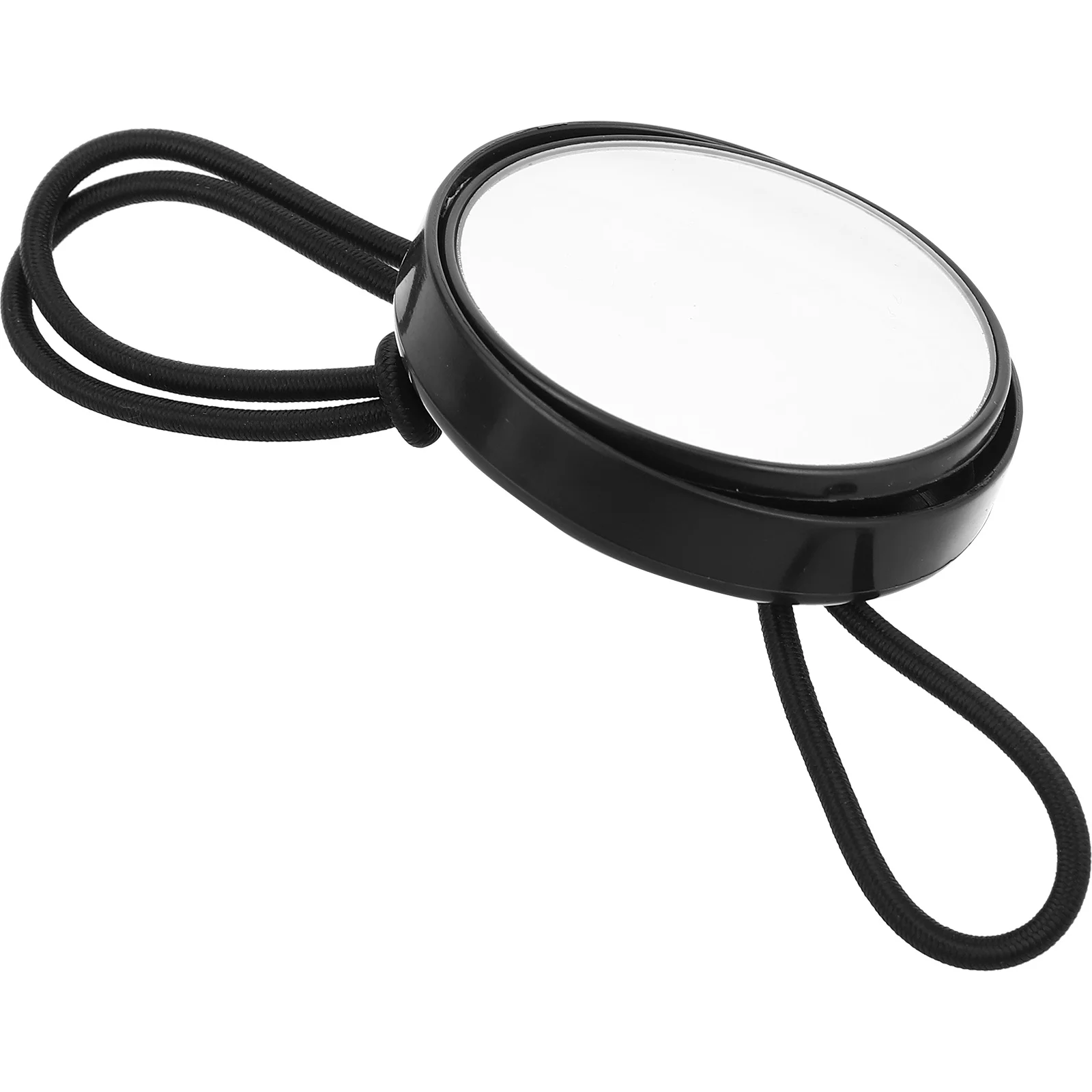 

Diving Rearview Mirror Black Round Convex Design for Enhanced Underwater Vision Scuba Side View Mirror with Elastic Band Dive