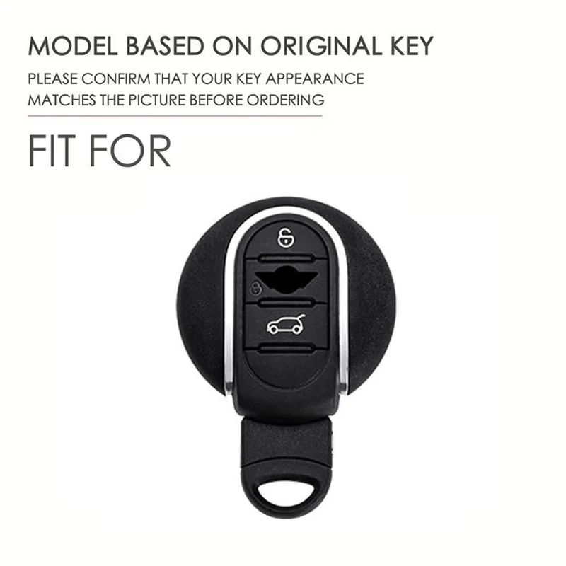 Suede Leather Car Key Case For BMW MINI COOPER S ONE JCW F54 F55 F56 F57 F60 CLUBMAN COUNTRYMAN Remote Fob Keychain Accessories