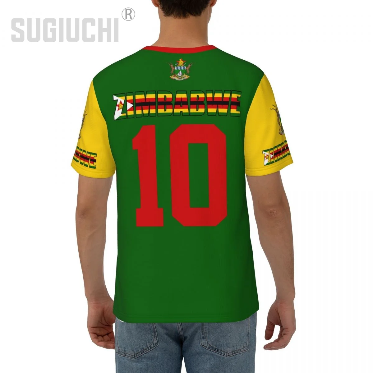 Unisex Nation T-shirt Zimbabwe Flag T-shirts For Men Women Soccer Football Fans Gifts Custom clothes tee view 3