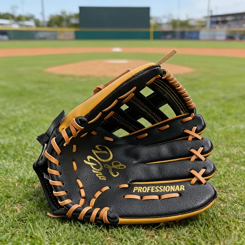 

12.5 Inch Adult Baseball Glove, Handmade Premium Leather Softball Mitt, Ideal for Pitcher Training & Fielding Practice