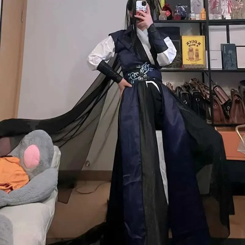 

DY20Mo Ran Косплей Костюм Эрха и его белый кот Мастер Косплей ShaPoLang Changgeng Han Fu Женщины Мужчины Хэллоуин25