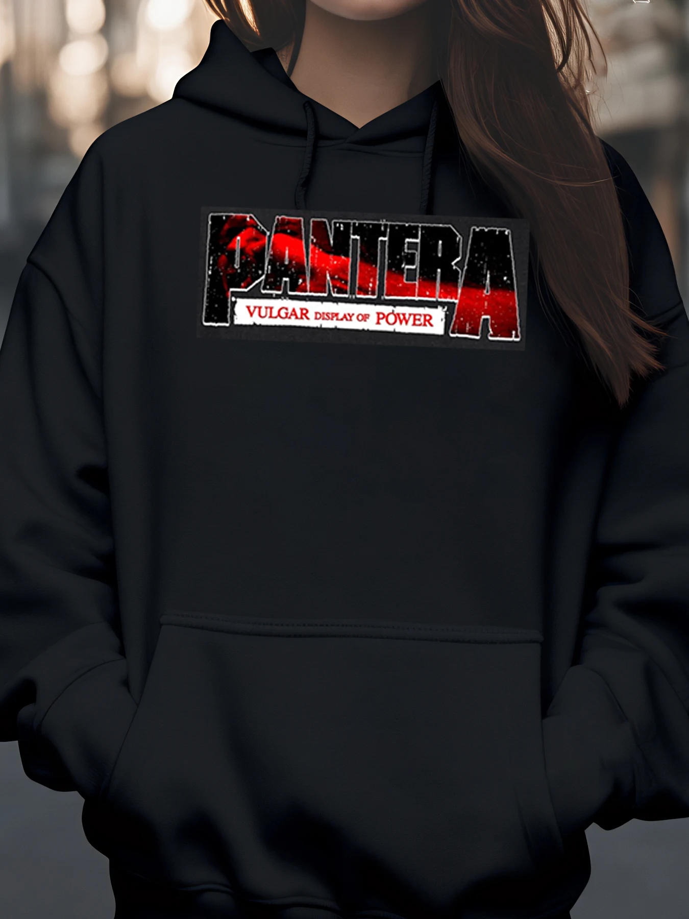 

Толстовка с принтом логотипа Pantera Vulgar Display of Power для любителей музыки, повседневная одежда, уличная одежда унисекс, стиль