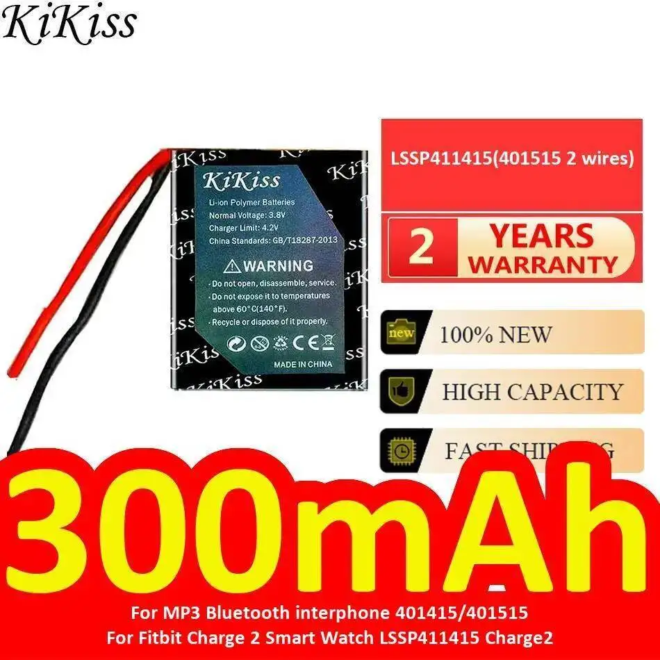 

Аккумулятор для MP3 Bluetooth-переговорного устройства 401415 401515 Fitbit Charge 2 Smart Watch LSSP411415 Charge2 Провода
