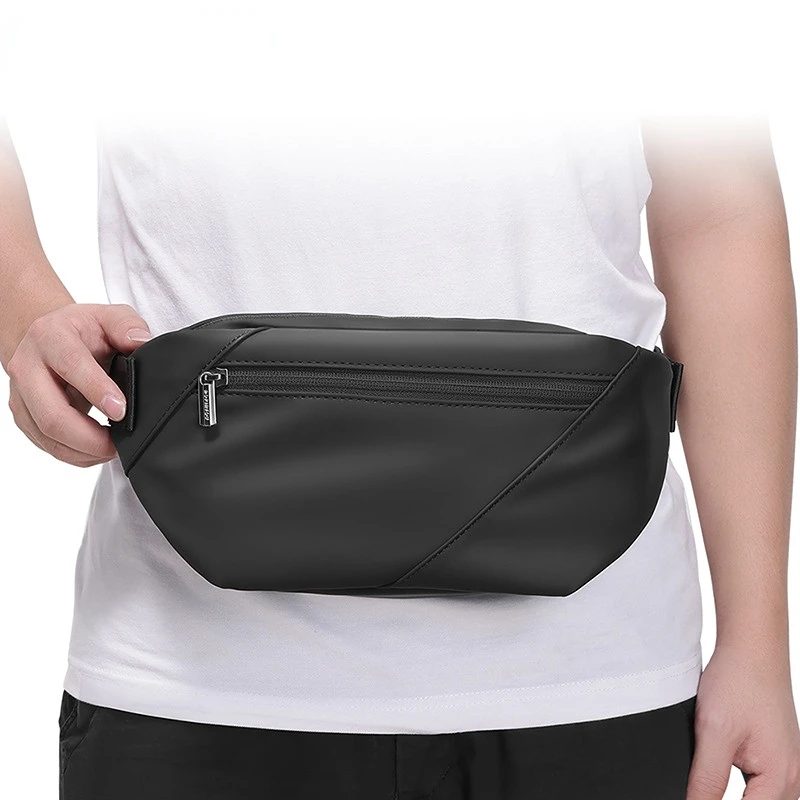 Chikage Grote Capaciteit Heuptasje Heren Sportfunctie Borsttas Trend Mode Crossbody Tas Multifunctionele Schoudertas