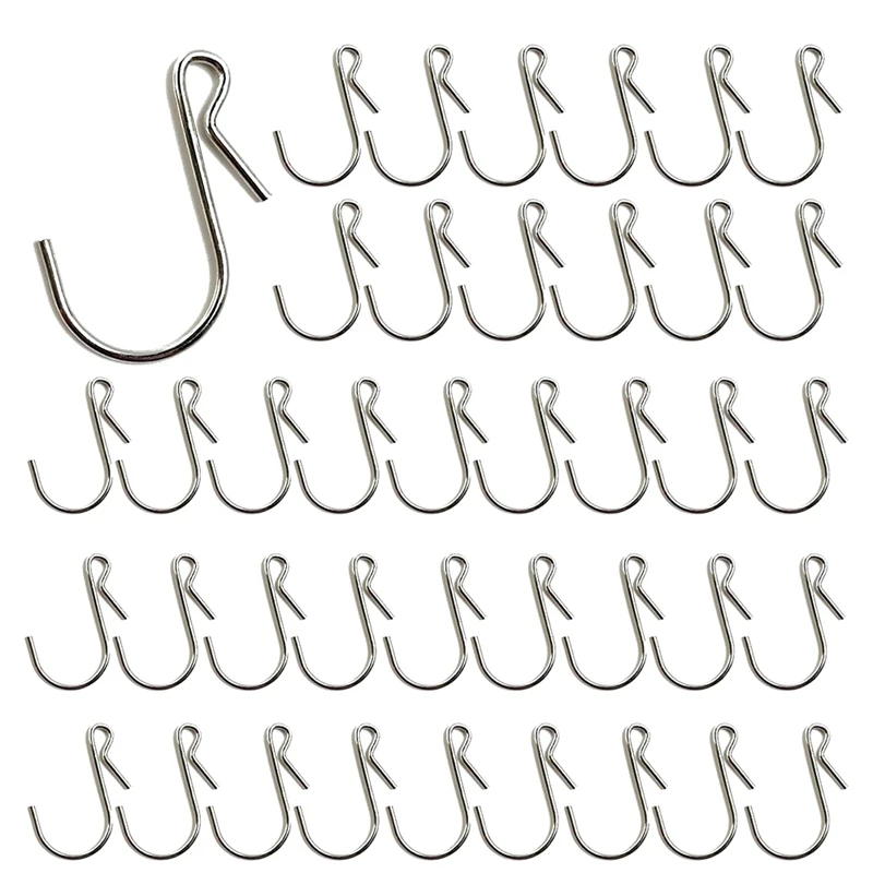 100PCS Gutter Hang Hooks  Christmas Lights Ornament Hook Light Clips  For Hanging Xmas Decoration Outside String Lights