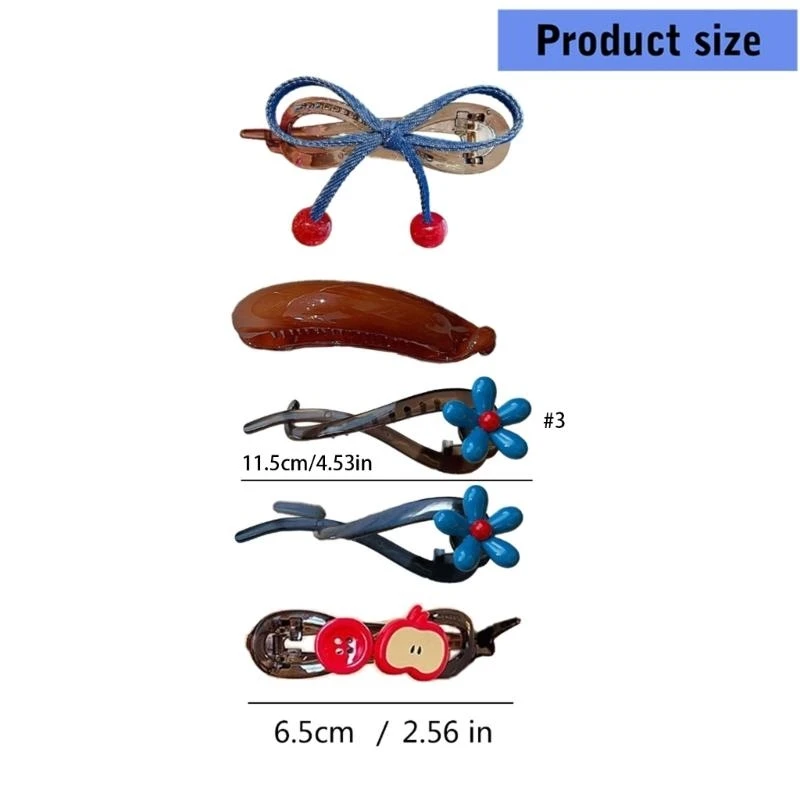 

Новинка 2025 года, милая заколка для волос, милый зажим для волос из ПК, аксессуар для волос для женщин Y166