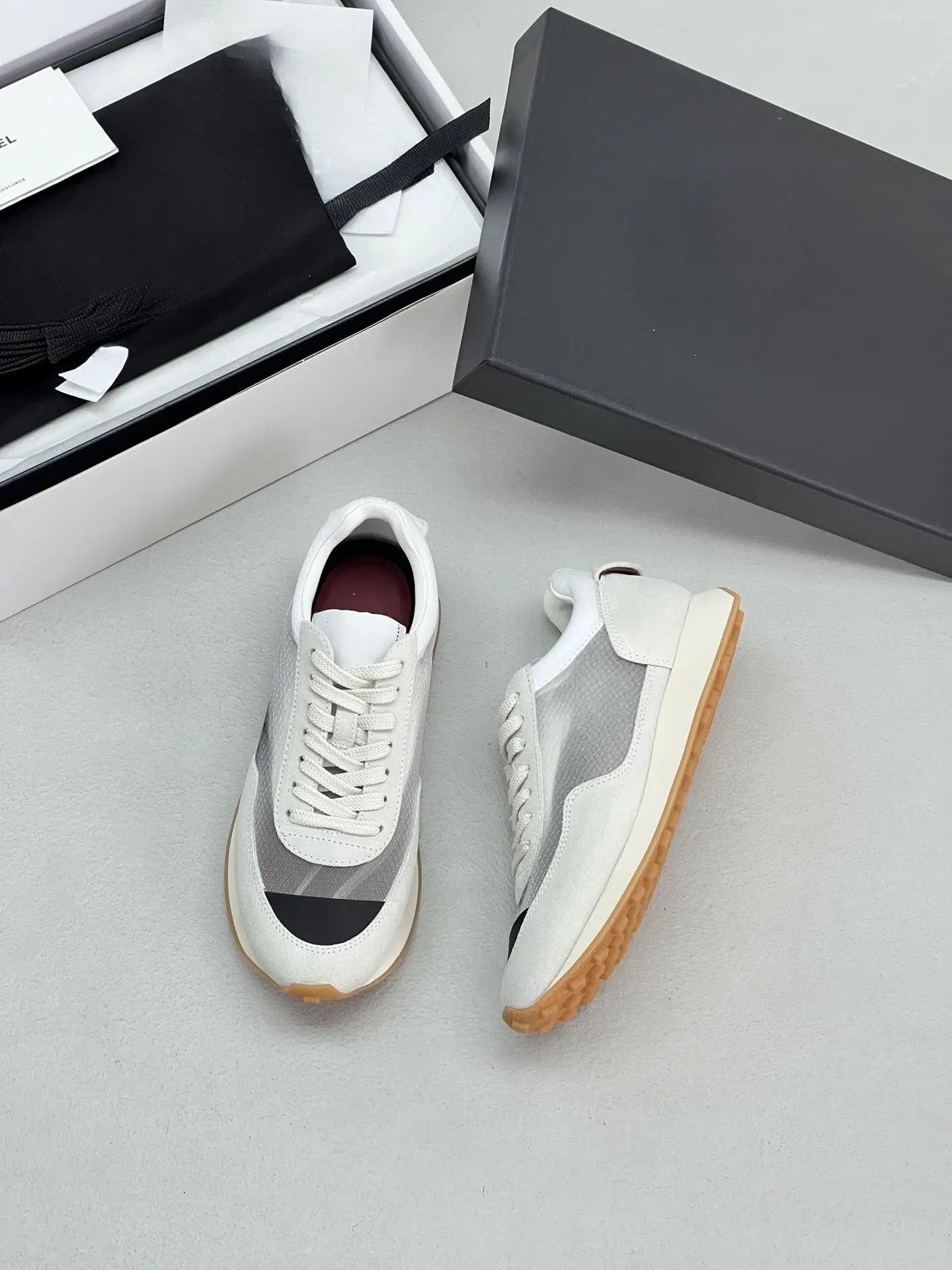 Fresh Light Color Unisex Casual Skate Shoes Low Top Skateboarding Sneakers Breathable PU Upper Anti Slip Wear Resistant Rubber Sole Spring Summer Couple Daily Matching Versatile Sports Footwear