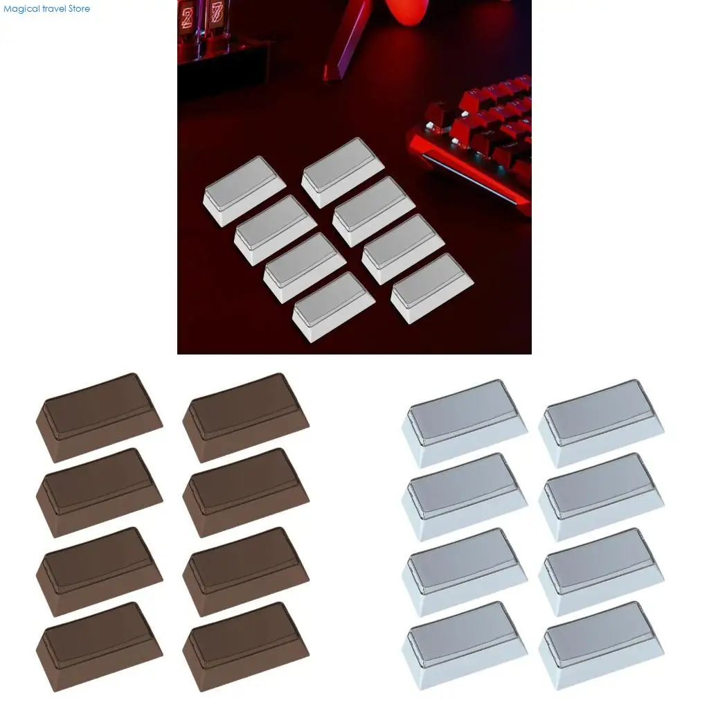 N2UB 8Pcs PBT Blank Keycaps Mechanical Keyboards Installation 2U Original Profile