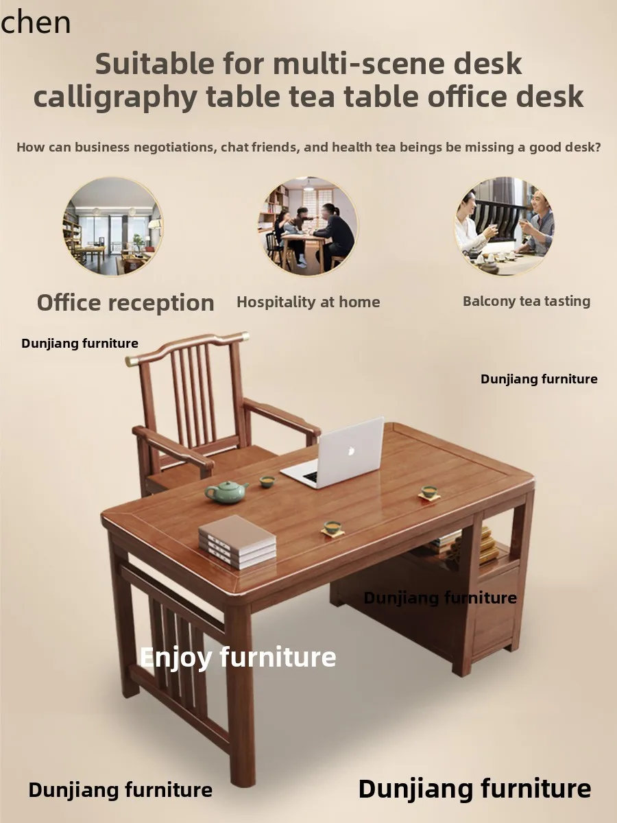 Lxc Solid Wood Desk…