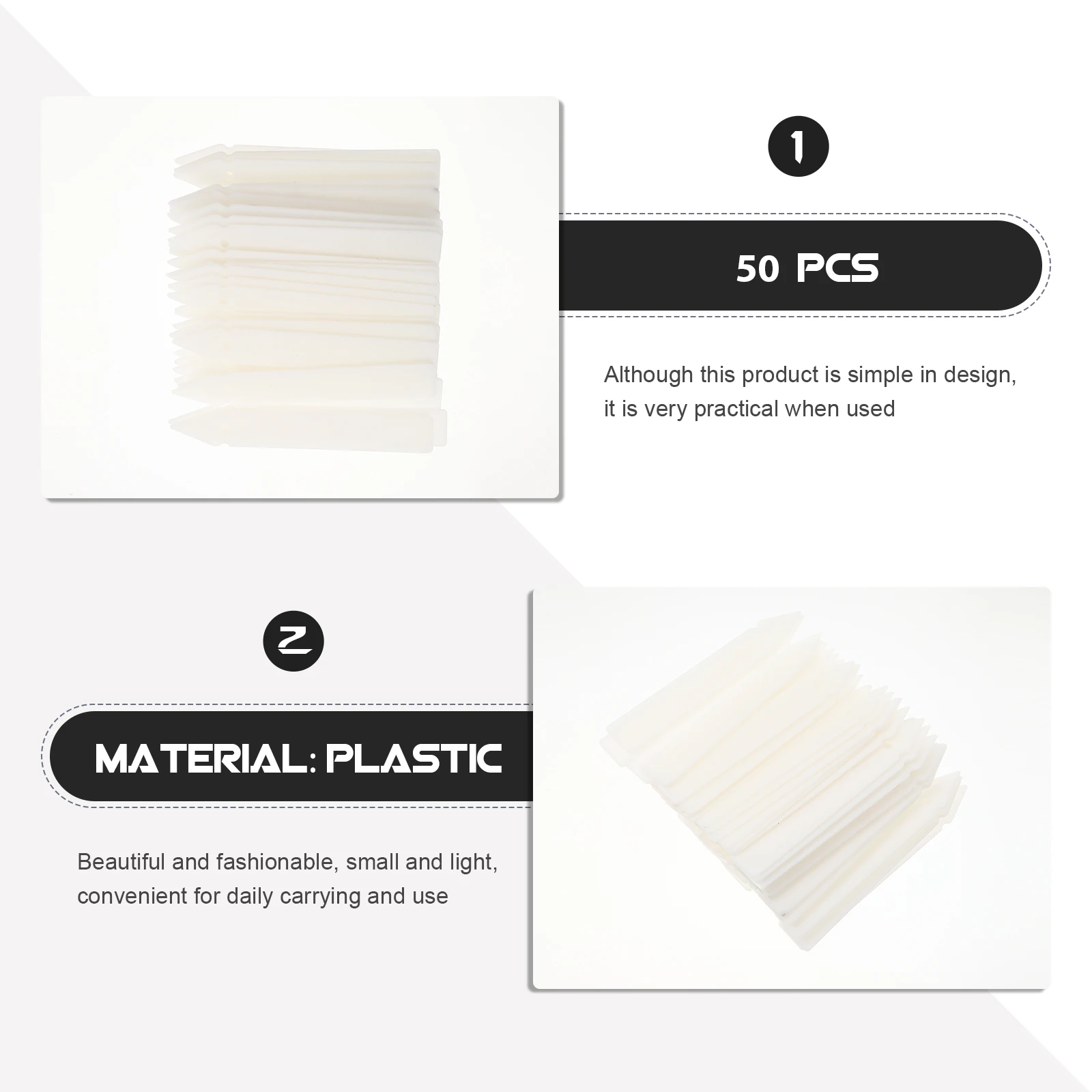 

50 Pcs Paper Tape Assembly Sheet Transparent Packing Sub-packing Plates Holder for Home Desktop Dispenser Dispensers Organizer