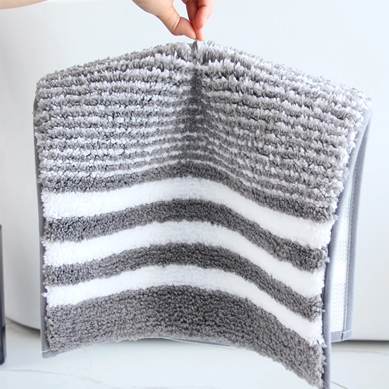 Striped Bathroom Mat,Absorbent & Quick-drying Kitchen Floor Carpet,Non-slip & Super Soft Entry Doorway Floor Rug,For Bathroom Be