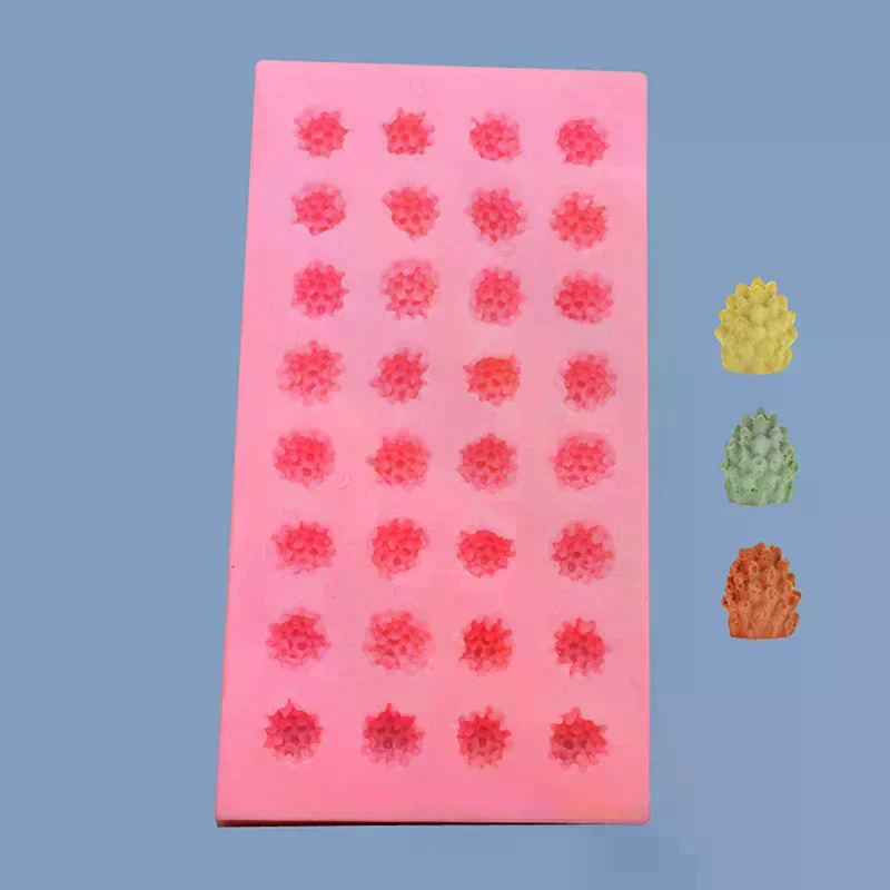 3d Raspberry Fruit Silicone Mold Diffuser Plaster Epoxy Resin Mold Fondant Chocolate Mousse Cake Decoration Baking Mold DIY