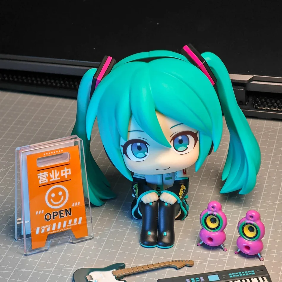 10CM Hatsune Miku Anime-Figur Kawaii PVC-Modellpuppe Actionfiguren Sammlerstücke Weihnachtsspielzeug Geschenk