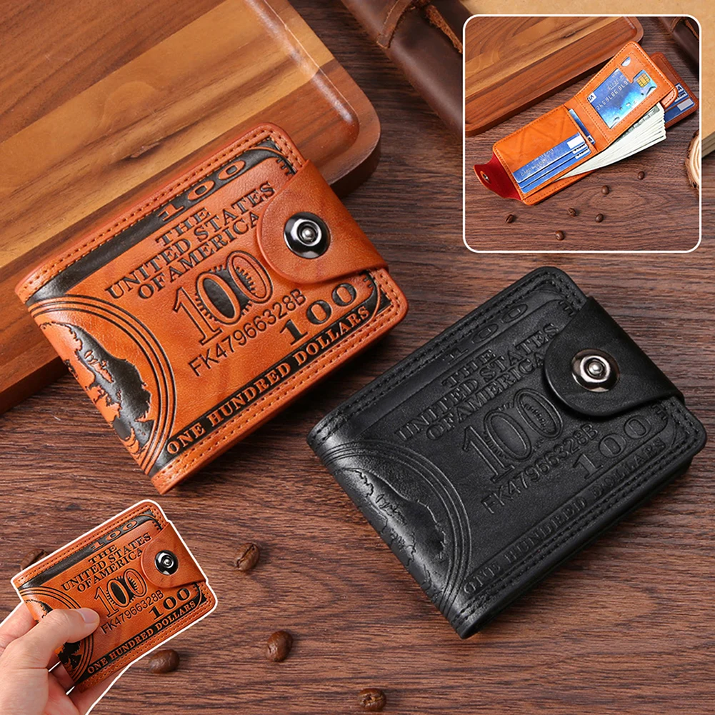 Student Small Money Pocket Slim Card Holder for Men Multi Card Slots Short Section Wallet for Business Casual Male Wallet