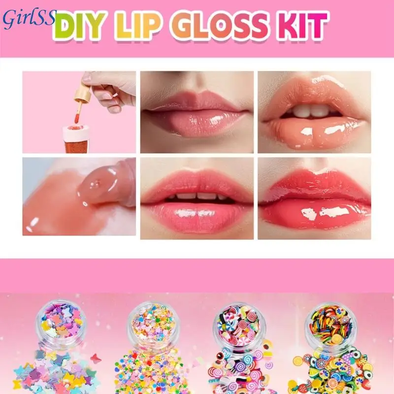 DIY-lipglosskit DIY-kit voor het maken lipgloss Hydraterende DIY-lipglazuur Lipgloss-make-uptool voor kinderen T4MB