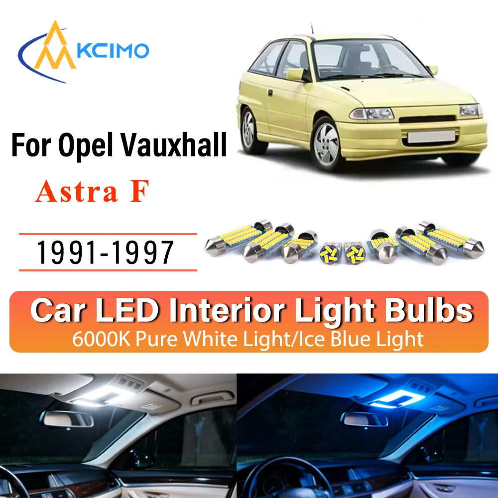 High-Quality Light Bulb For Opel Vauxhall Astra F 1991-1997 Premium Easy Install Reading Mirror Interior Error-Free LED Lights