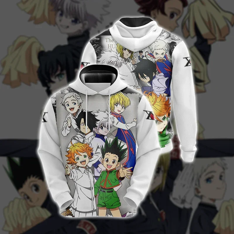 

Anime Hunter×Hunter Killua Zoldyck 3D Print Long Sleeve Man Sweatshirt Harajuku Streetwear Fashion Pullover Kids Cosplay Hoodies