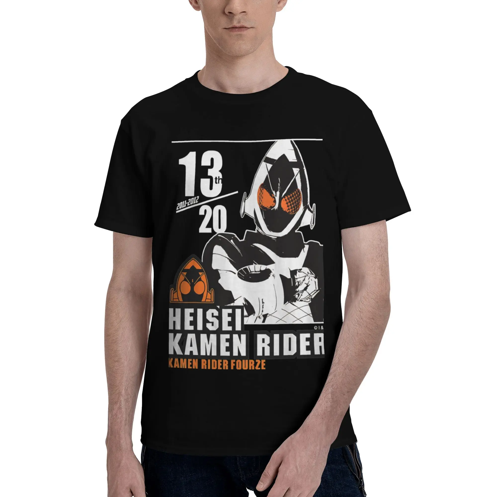 Fourze Heisei  Men's T Shirt Kamen Rider Fashion Tee Shirt Short Sleeve Crew Neck 100% Cotton Unique Clothing T-Shirt