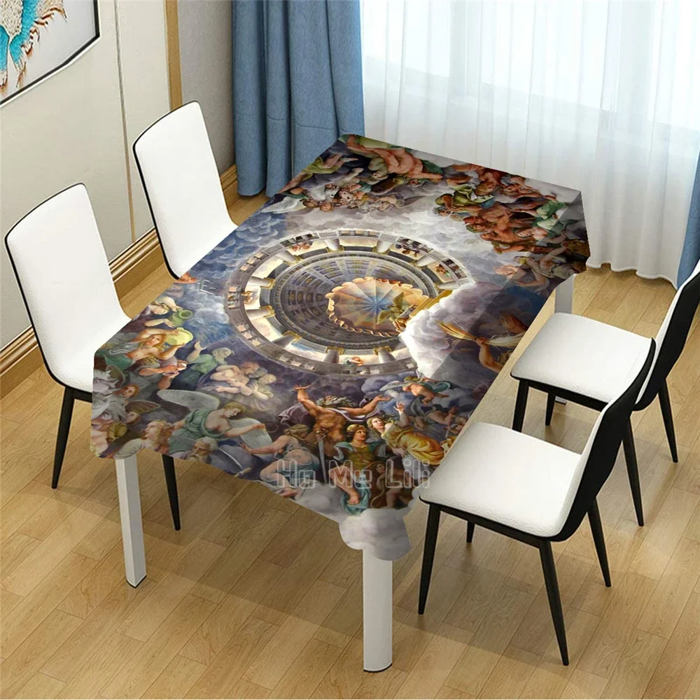 Full Moon In Taurus Halloween Christina Astrology Tablecloth Indoor Outdoor Art Decor