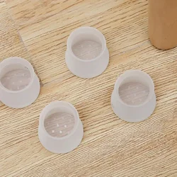 4pcs Table Leg Pad Cover Silicone Rubber Feet Round Chair Cap Floor Protector
