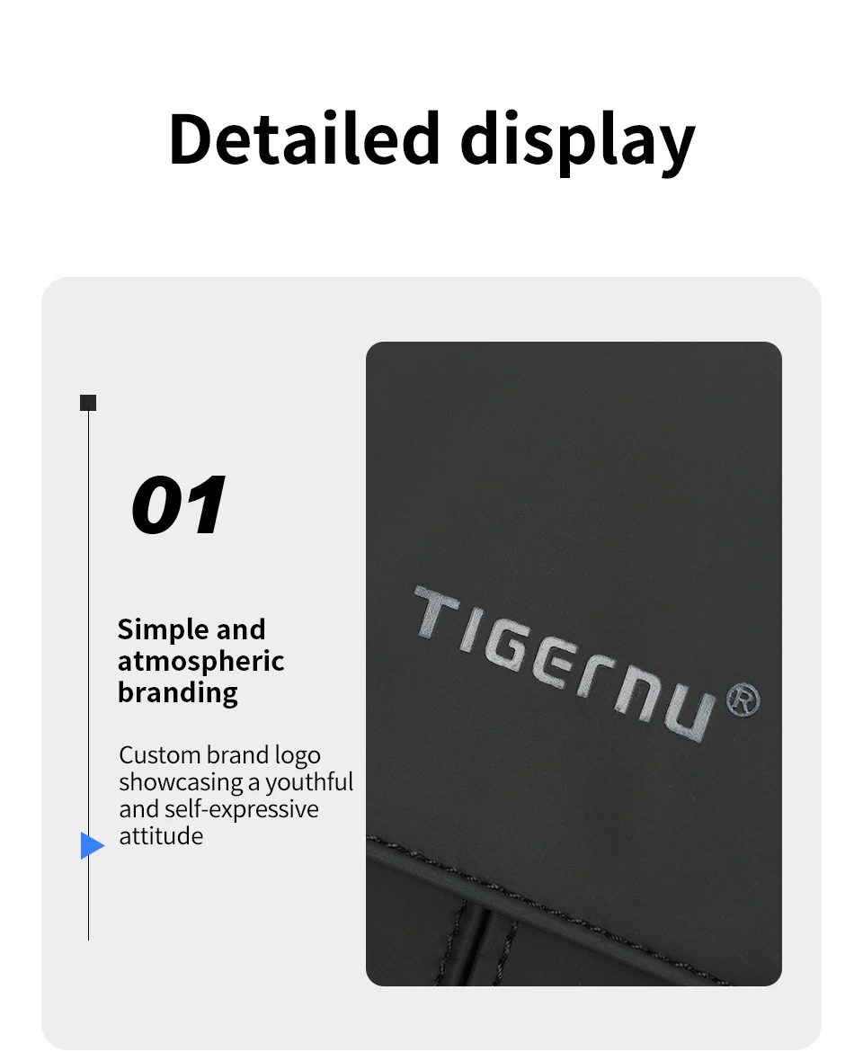 Tigernu Brusttasche für Herren, 9,7 Zoll, IPad-Tasche, koreanischer Stil, Umhängetasche, wasserdichte Umhängetasche, Anti-Diebstahl-Tasche für Herren, TSA – Detail 15