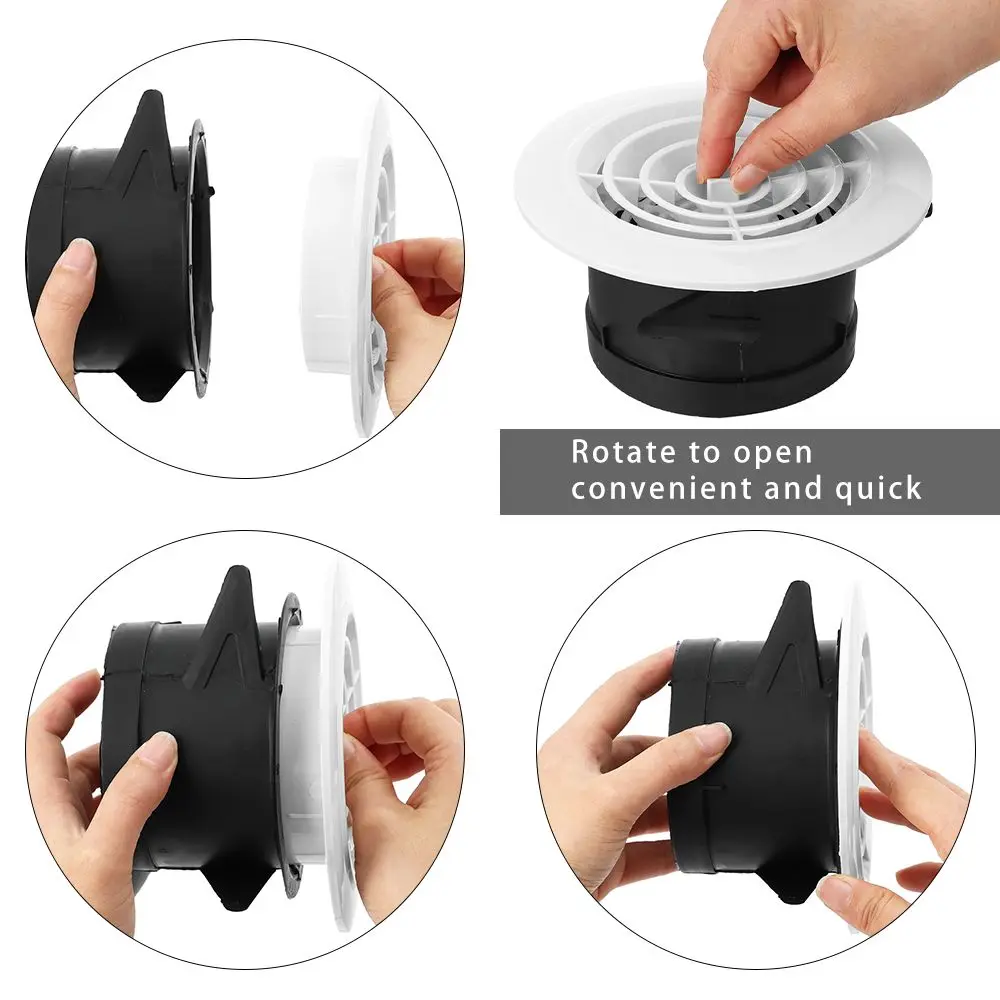 Useful Plastic Air Vent Anti-bird and Rat Various Shapes Vents Cover Air Circulation Ducting Ventilation Grilles