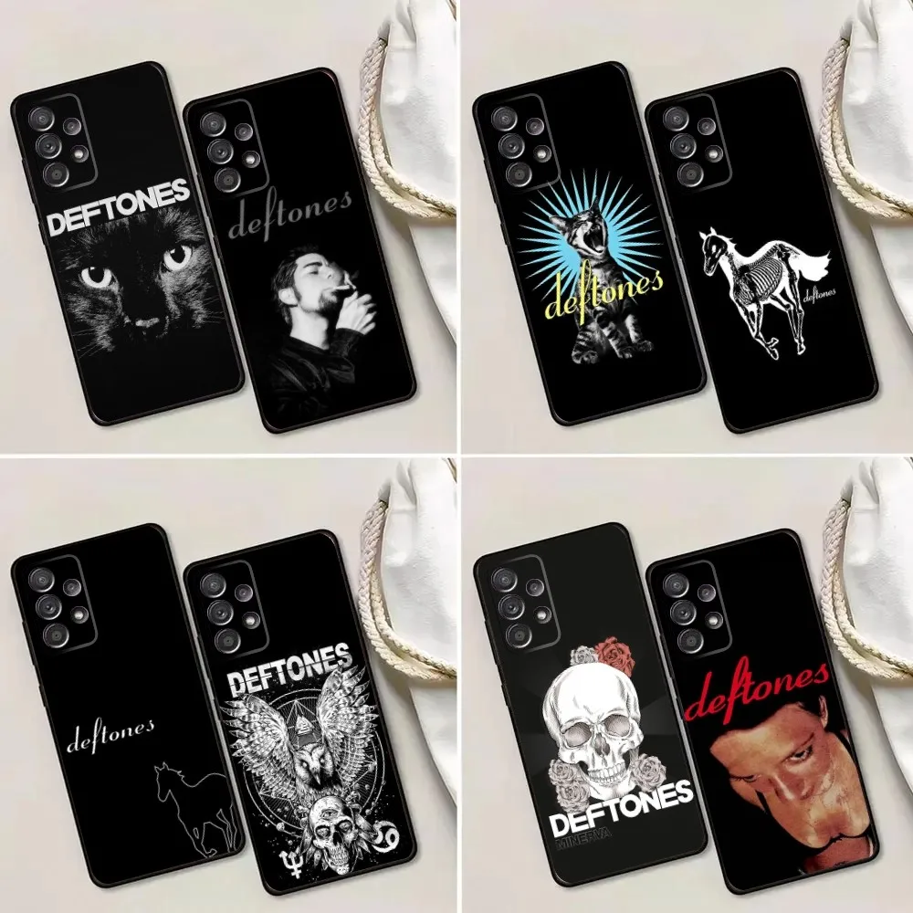 Singer D-Deftones Phone Case For Samsung Galaxy A13,A21s,A22,A31,A32,A52,A53,A71,A80,A91 Soft Black Phone Cover