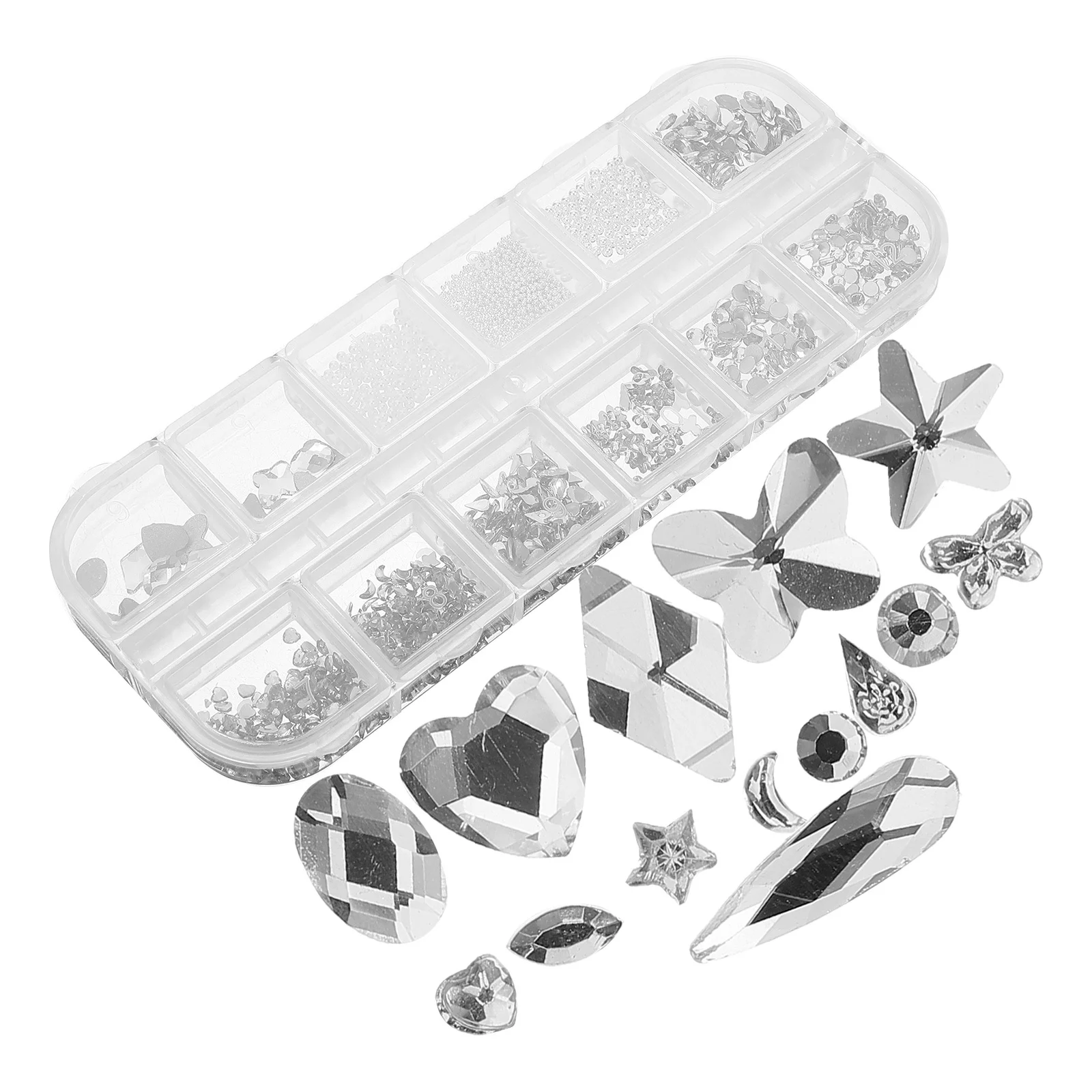 

1 Box Colorful Flat Back Rhinestones Nail Art Charms Small Decorations for Women Manicure Supplies Wedding Party DIY Beauty