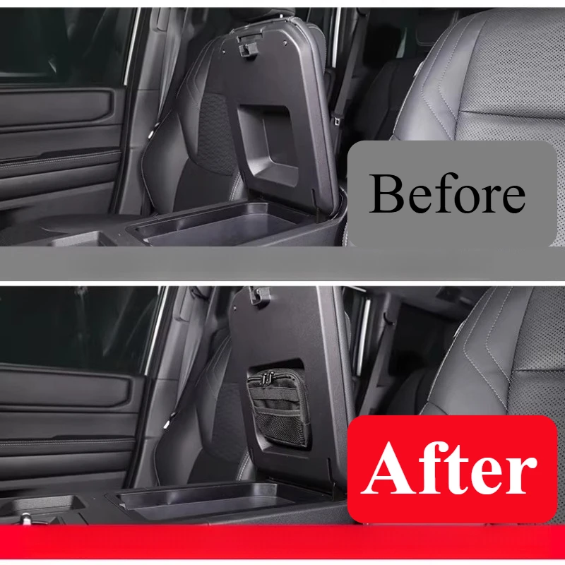 For Toyota Prado 2024-2025 Center Console Armrest Storage Pouch Concealed Organizer Privacy Interior