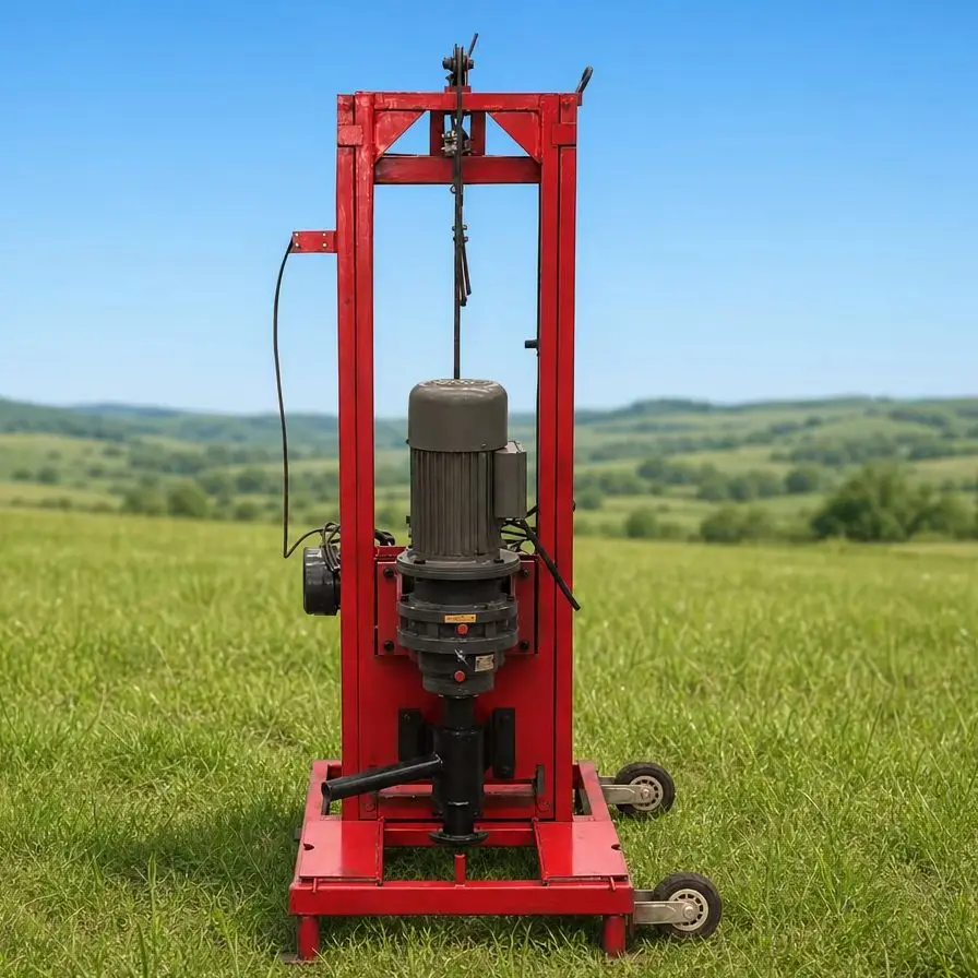 Customized Small Type Water Well Drilling Rig 100m Depth Hydraulic Drive Durable Structure