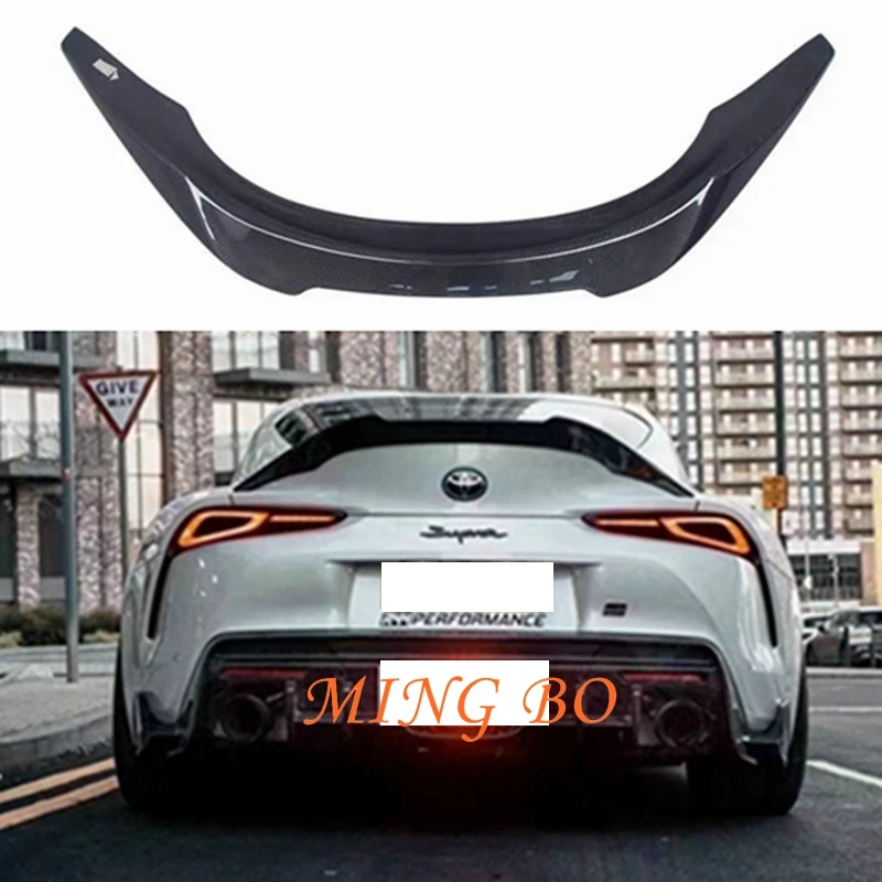 

FOR Toyota Supra A90 2019-2020 Car Styling Carbon Fiber FRP Rear Spoiler Trunk Wing