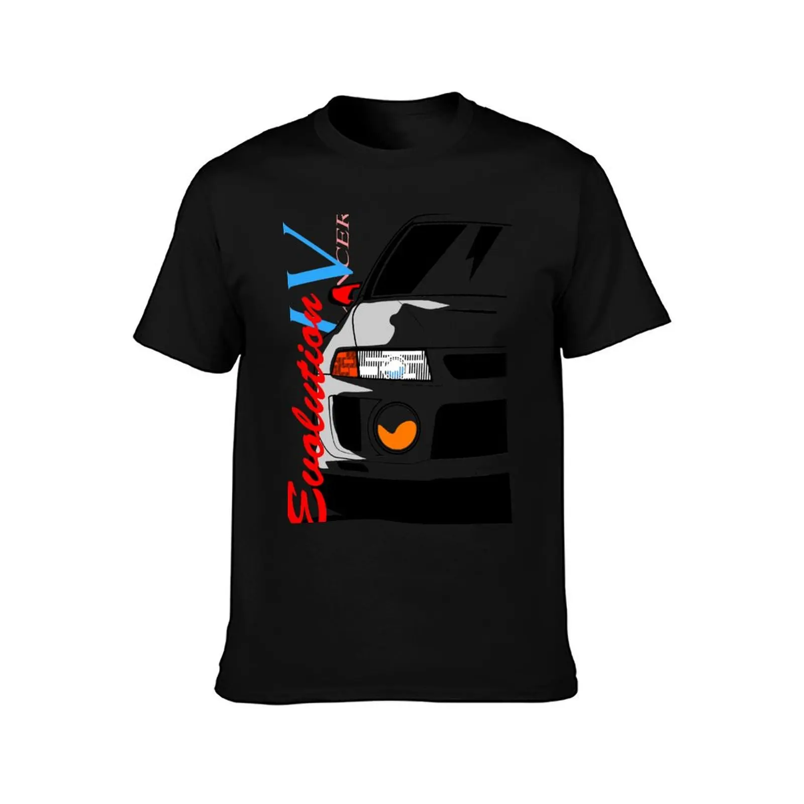 Lancer Evolution IV T-Shirt Large Size Basic Casual T-Shirt