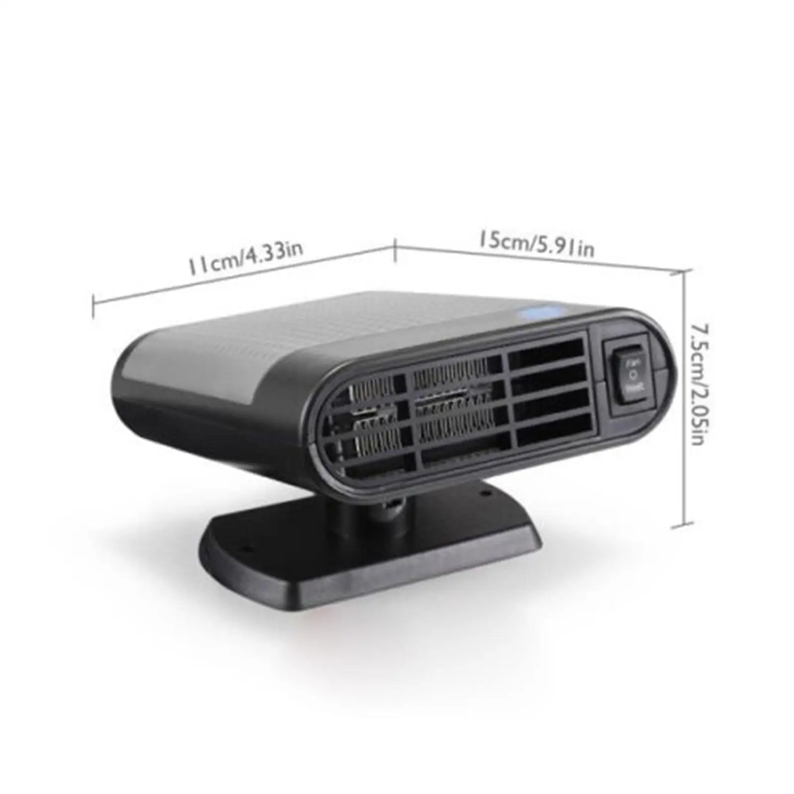 12V 500W Car Heater Portable Electric Heating Fan Defogger Quick Demister Heat Defroster