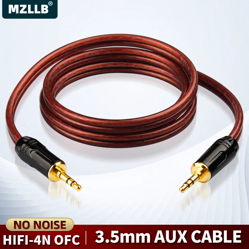 

MZLLB 3,5 мм Jack Aux кабель 3,5 мм между мужчинами HIFI аудиокабель телефон/ПК/MP3-плеер подключен к автомобилю/динамикам/наушникам