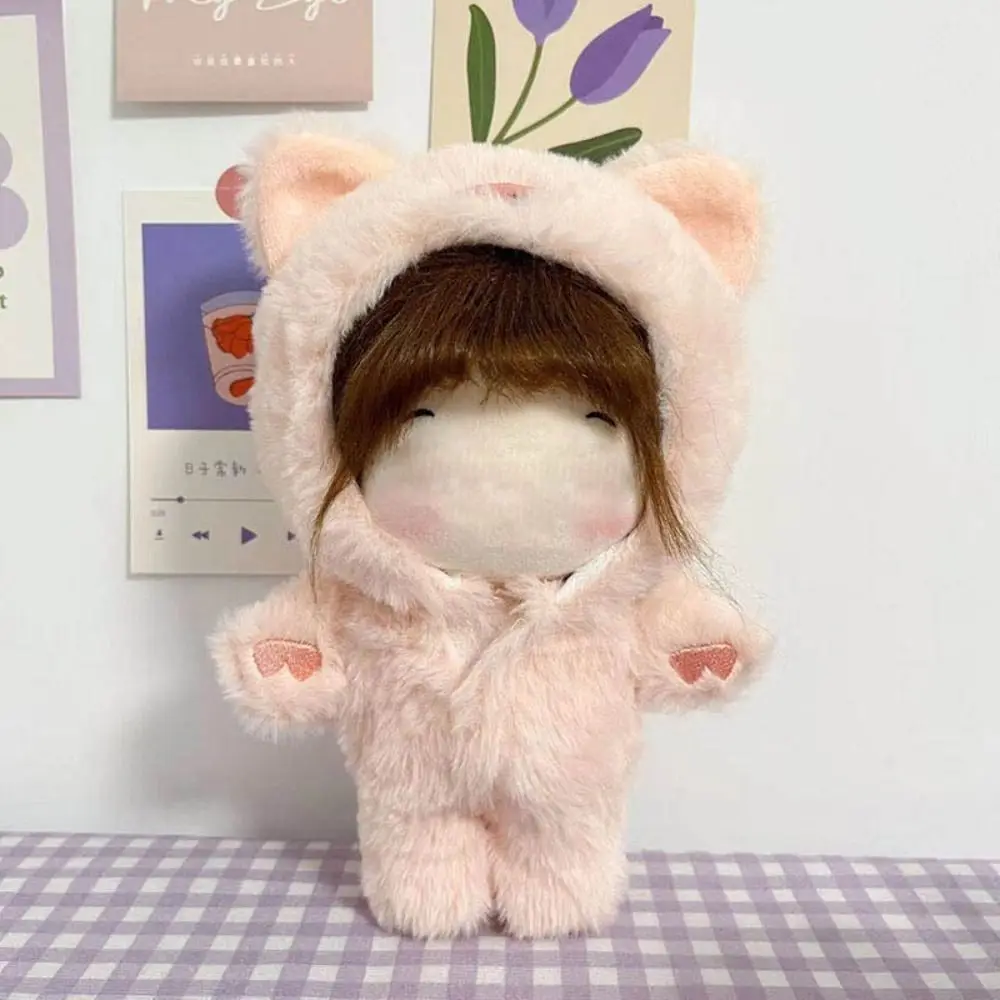 Petit Mini vêtements de 20cm, série animale, combinaison en peluche, robe à langer