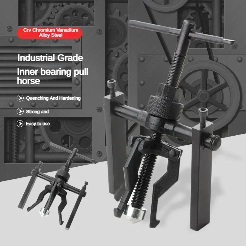 

Auto Inner Bearing Puller Inner Hole Bearing Removal Tool Three Claw Pull Out Wheel Puller Multi-function Inner Ring Puller