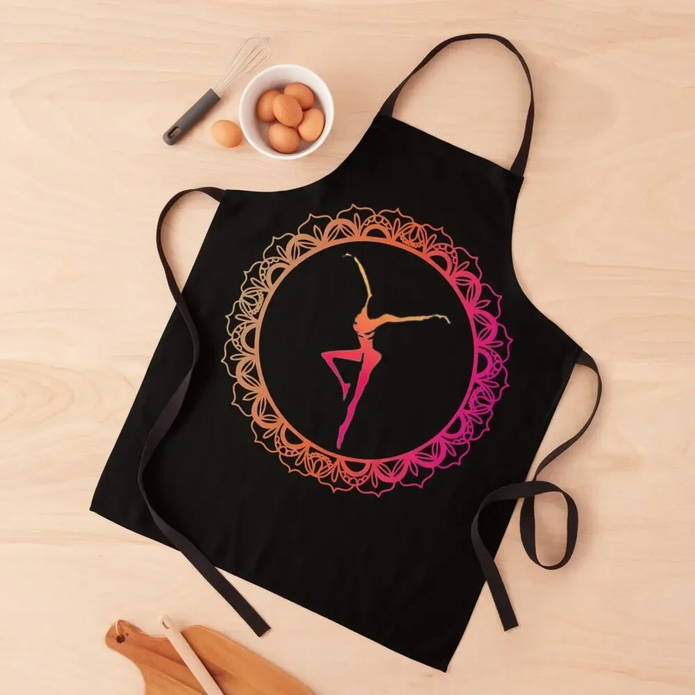 

Neon Ombre Firedancer Mandala Dave Matthews Band Apron Waterproof Kitchen For Women kitchen item Apron