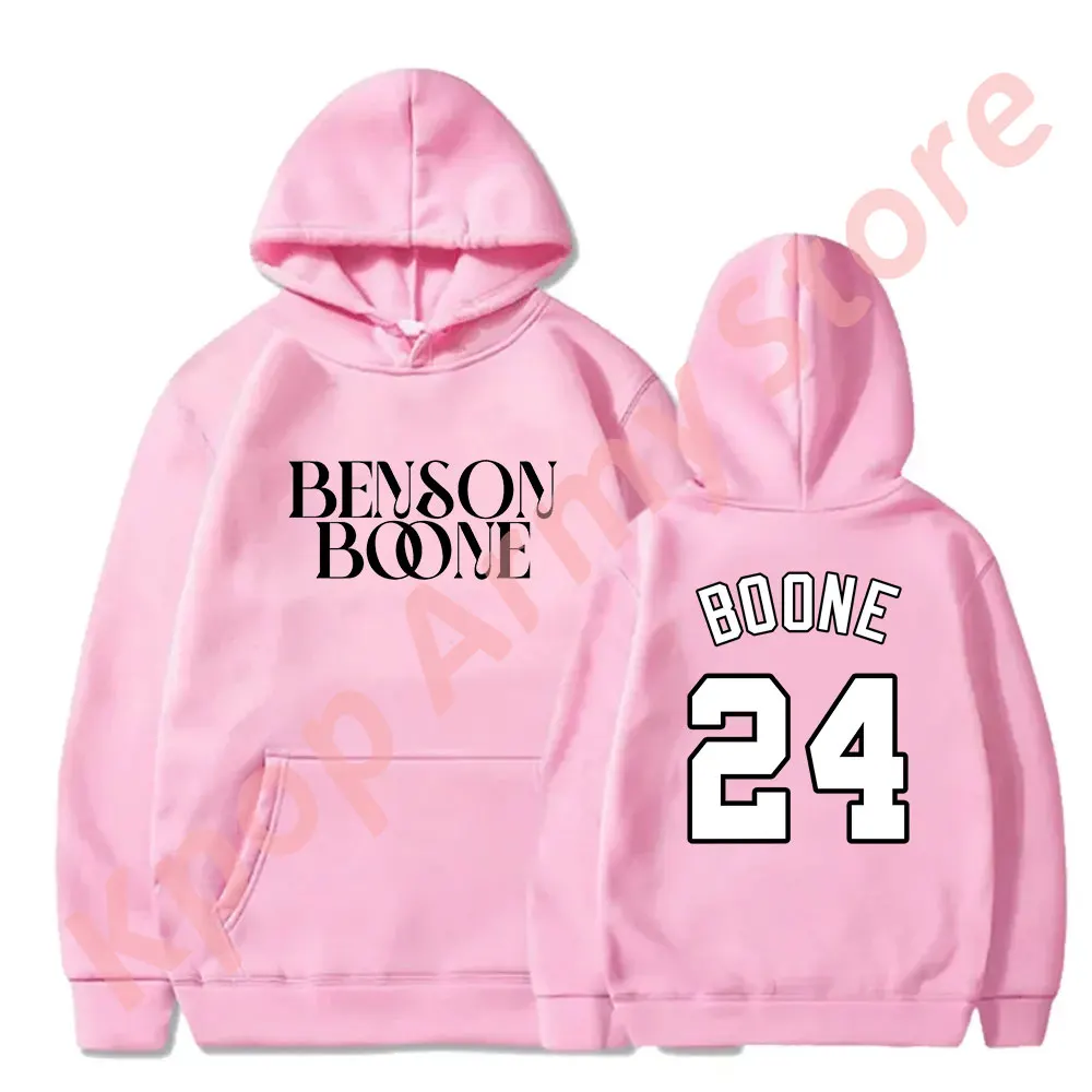 Benson Boone 24 Hoodies ดอกไม้ไฟและ Rollerblades ทัวร์โลโก้ Merch Hooded คอสเพลย์ผู้หญิงผู้ชายเสื้อแฟชั่น