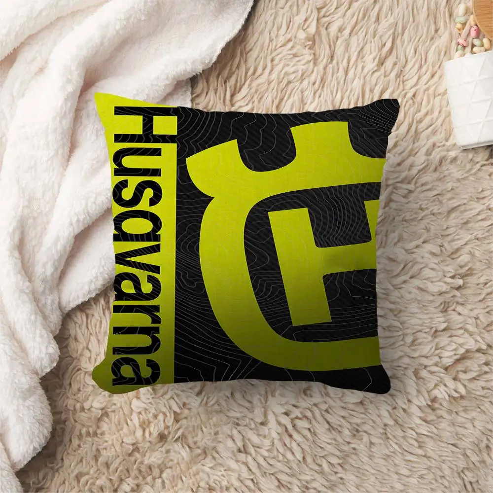 H-Husqvarna Logo Cushion Cover Decorative Pillow Sofa Home Decor Case Pillow Cases view 3